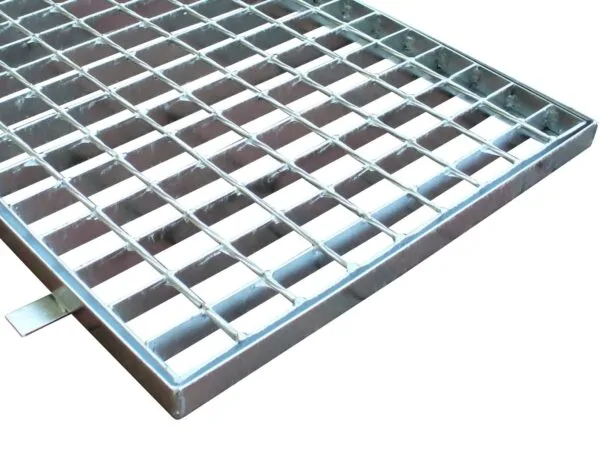 Wycieraczka metalowa ocynk kratownica ocynkowana krata stalowa z ramą 50×100 cm Wema - obrazek 3