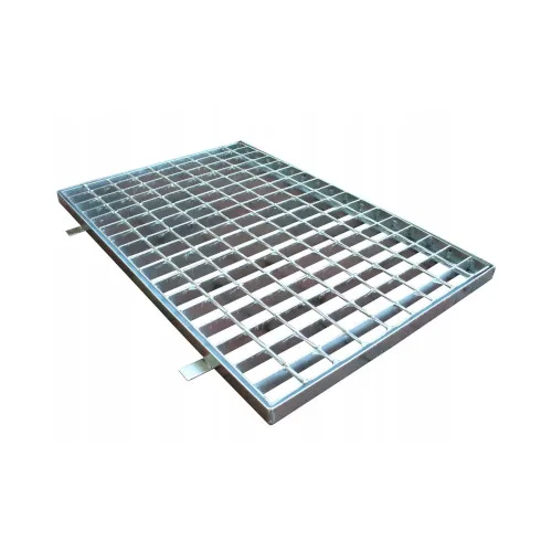 Wycieraczka metalowa ocynk kratownica ocynkowana krata stalowa z ramą 50×100 cm Wema