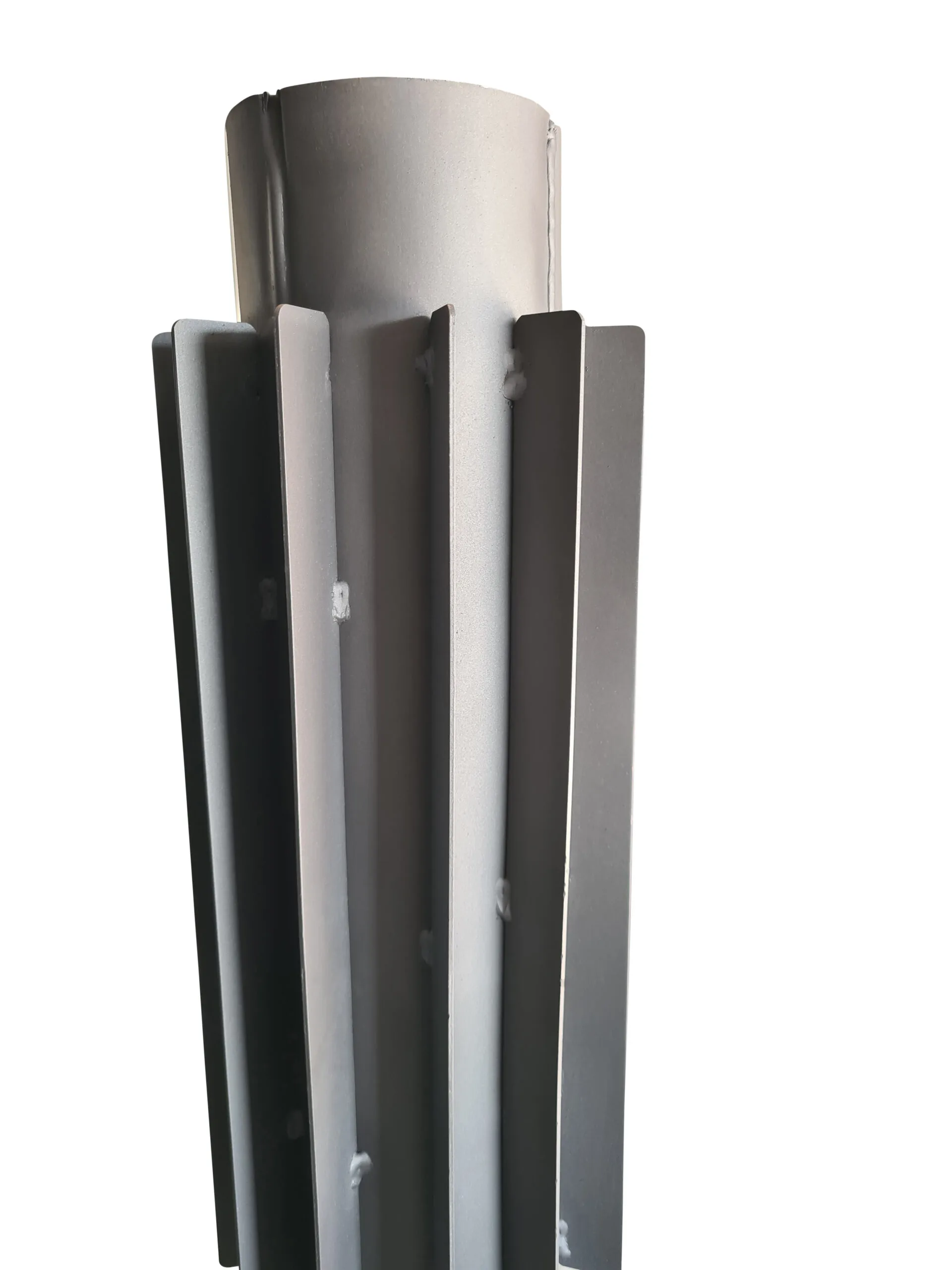 Rura stalowa dymna dymowa fi 120 kolano kolanko radiator piec piecyk szamotowy koza - obrazek 3