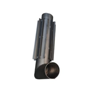 Rura stalowa dymna dymowa fi 120 kolano kolanko radiator piec piecyk szamotowy koza