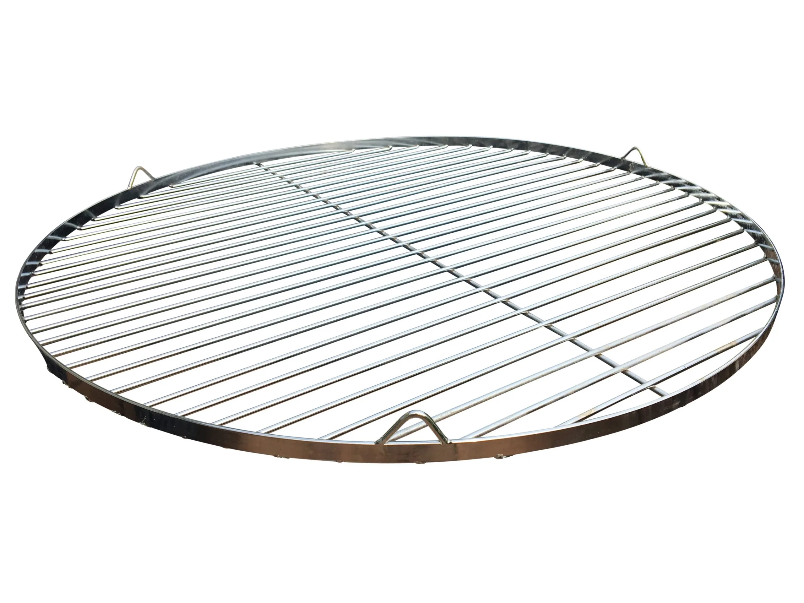 Grill trójnóg 180 cm ogniskowy ogrodowy ruszt 60 cm Chromowany - obrazek 2