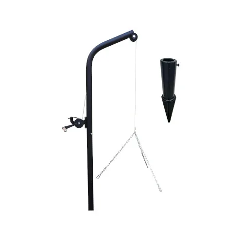 Grill ogrodowy ogniskowy żuraw wysięgnik ramię do grilla ogrodowego 170 cm + uchwyt