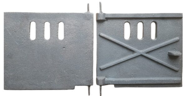 DRZWICZKI ŻELIWNE HERMETYCZNE PIECOWE WKŁAD OGNIOWY DO PIECA 20x17 CM - obrazek 2